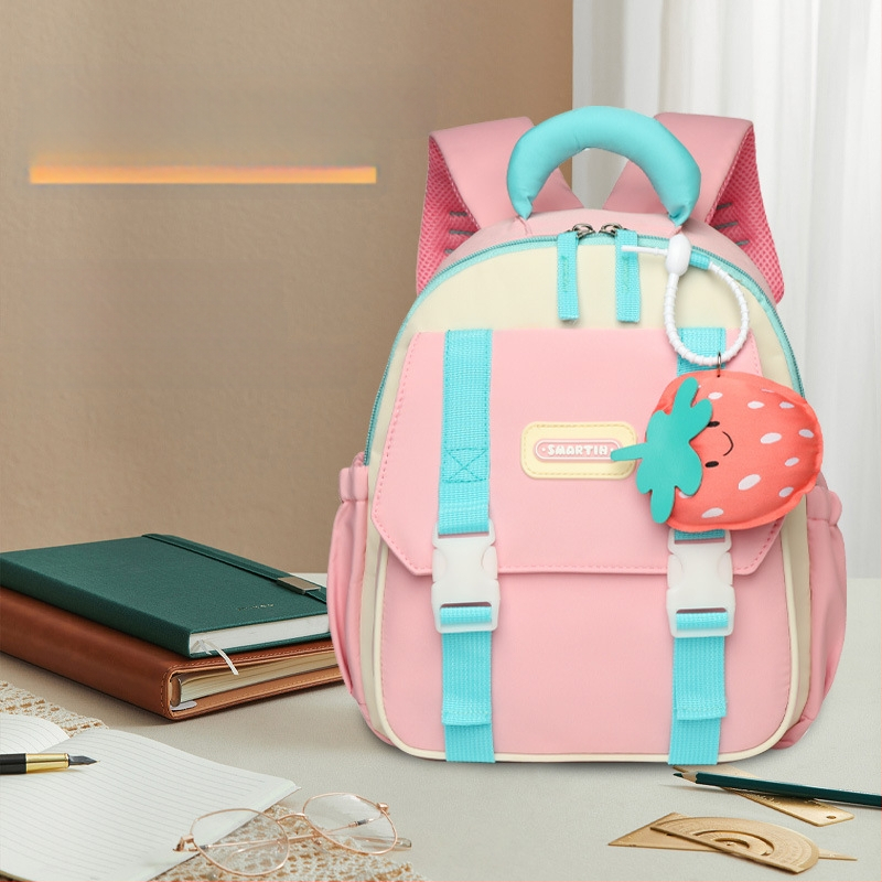 Rucsac pentru copii cu model de animale, impermeabil din Oxford, design unisex, curele cu pernă de aer