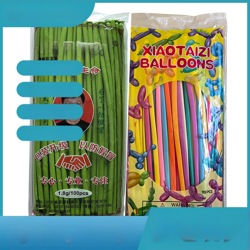 Little Prince lateksa matēti baloni, Magic Strip forma, 1,8 g katram, 100 gab.