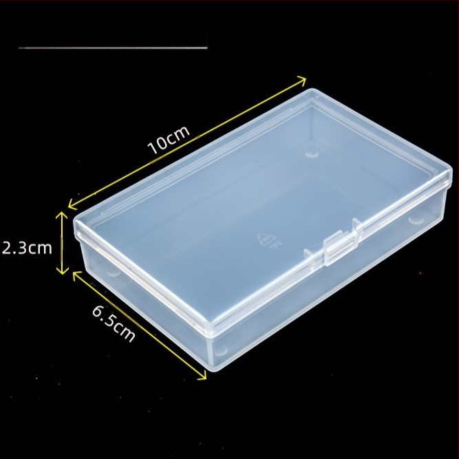 Τετραγωνικό διαφανές κουτί PP από πλαστικό για αποθήκευση με καπάκι, για παιχνίδια και κοσμήματα