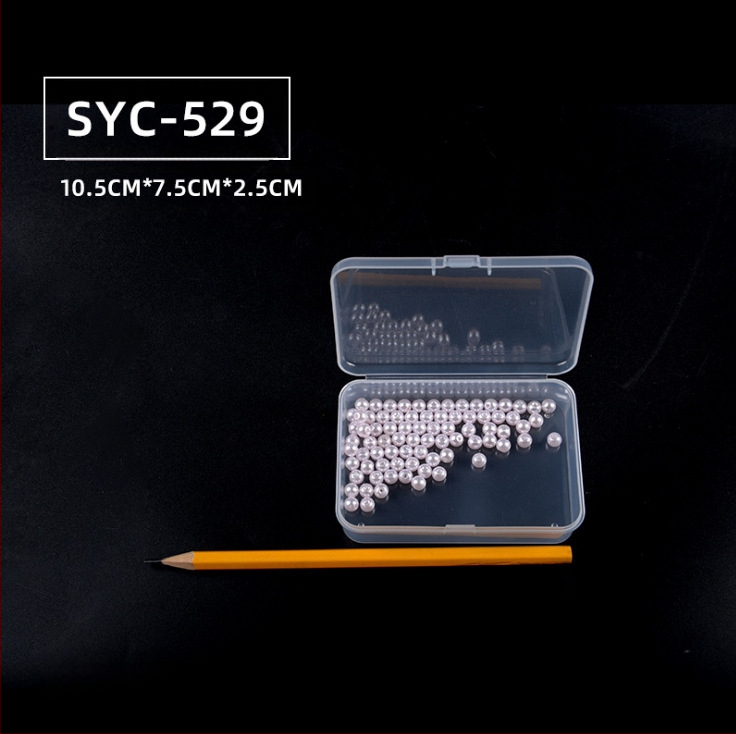 Τετραγωνικό διαφανές κουτί PP από πλαστικό για αποθήκευση με καπάκι, για παιχνίδια και κοσμήματα