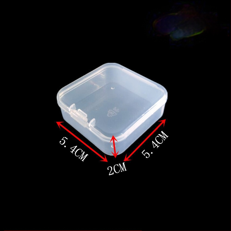 Τετραγωνικό διαφανές κουτί PP από πλαστικό για αποθήκευση με καπάκι, για παιχνίδια και κοσμήματα