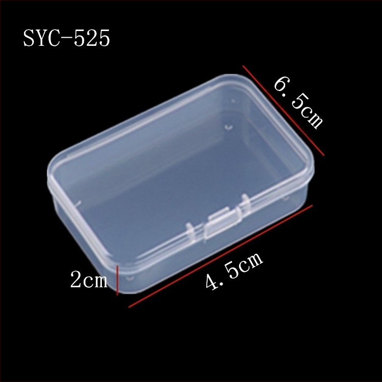 Τετραγωνικό διαφανές κουτί PP από πλαστικό για αποθήκευση με καπάκι, για παιχνίδια και κοσμήματα