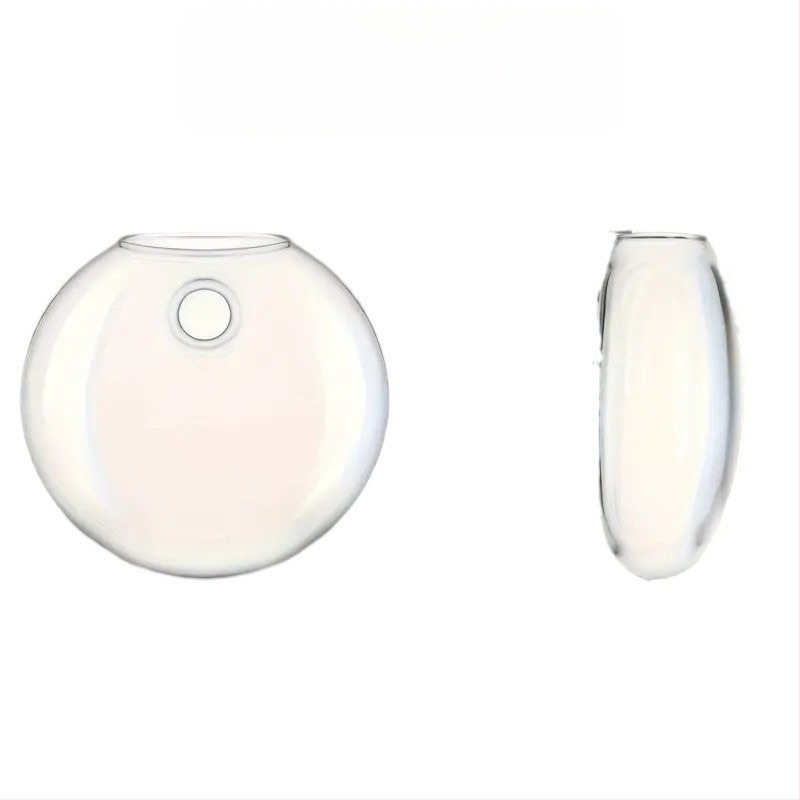 Βάζο τοίχου σε δίσκο από γυαλί μπόροσίλιο, φυσητό, μοντέρνος γεωμετρικός σχεδιασμός, κρεμαστό, για υδροπονικά φυτά