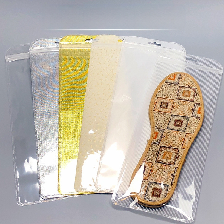 Vrećice za pakiranje uloška za više parova, prozirne matirane s prugastom teksturom, samouzavarujuće s klapnom duljine 3 cm