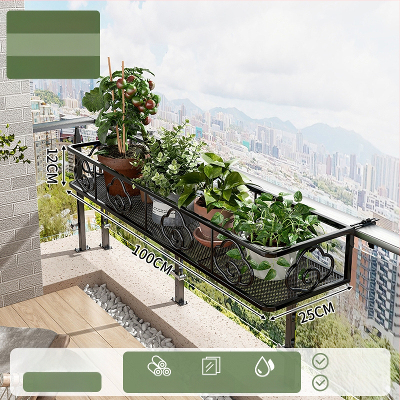 Sieninis gėlių stovas, metalas, vieno aukšto, pastorinis stilius