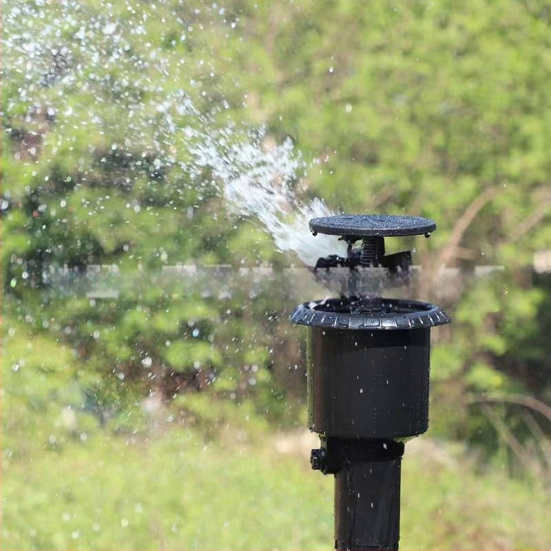 Υπόγειος ψεκαστήρας Rain and Dew με ακροφύσιο ψεκασμού, 360° περιστροφή, αυτόματη ανύψωση, 6-άρχων μηχανισμός