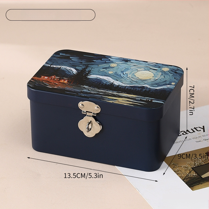 Kutija od tinplate, kvadratnog oblika, model 2352A, offset tiskanje, za opće pakiranje