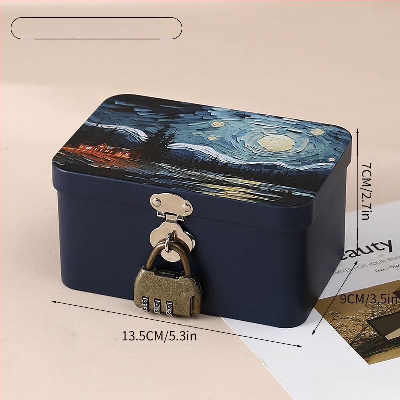 Kutija od tinplate, kvadratnog oblika, model 2352A, offset tiskanje, za opće pakiranje