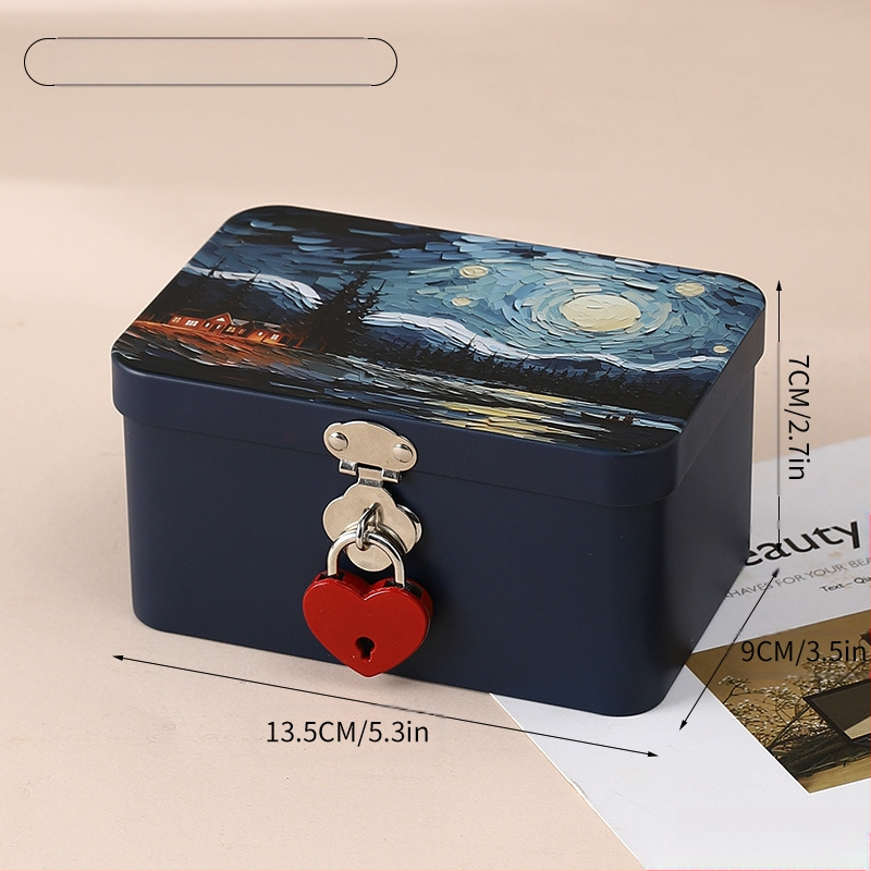 Kutija od tinplate, kvadratnog oblika, model 2352A, offset tiskanje, za opće pakiranje