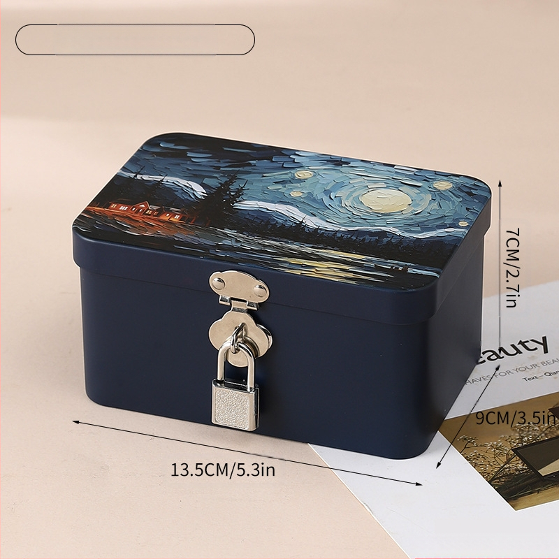 Kutija od tinplate, kvadratnog oblika, model 2352A, offset tiskanje, za opće pakiranje