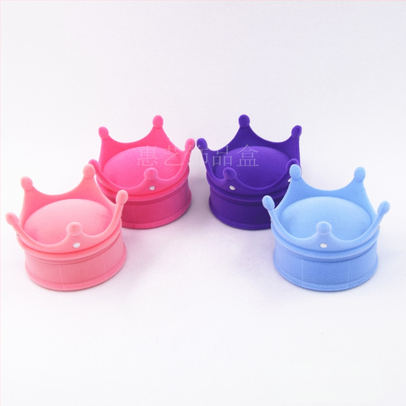 Huiyi Plastikinė Mažoji Karūnos Juvelyrinių Dėžutė su Velveto Viduje, Tinka Auskarams, Kaklo Papuošalams ir Žiedams