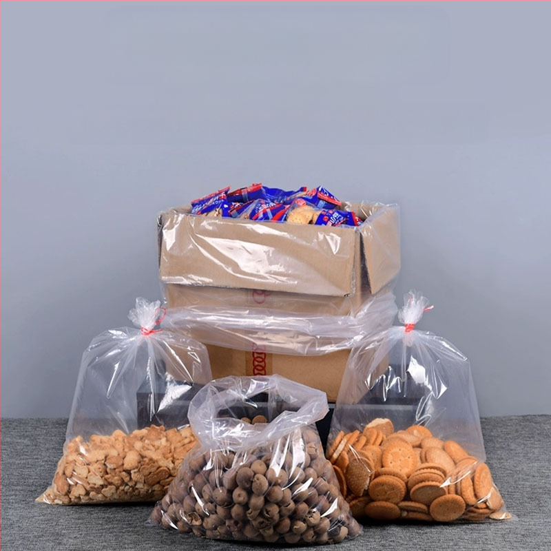 Stiprintas PE pakuotės maišelis, skaidrus, atsparus drėgmei, be logotipo