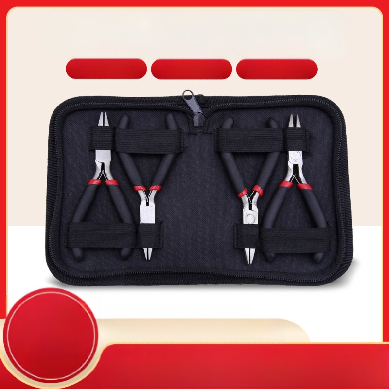 Чанта за клещи – преносима чанта за инструменти с цип за съхранение, товароносимост 3 кг, PVC изкуствена кожа, рамка от уебинг