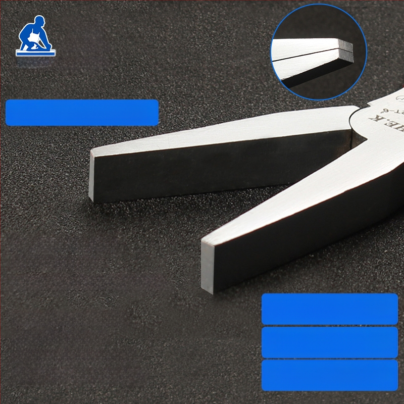 Camel SMW клещи за бижута с беззъб плосък нос, ръчно изработени, 55# стомана, PVC дръжки, японски стил