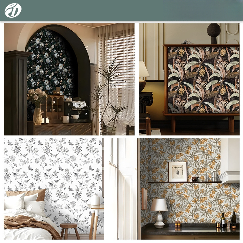 Tapet autoadeziv pentru pereți — Pădure tropicală, PVC, Multistrat, Rezistent la apă