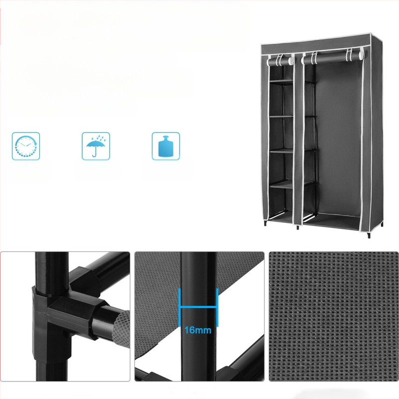 Просто гардероб | Нетъкан плат и PP рамка; Марка Fuzhi; Модел 86572; Стил модерен минимализъм; Персонализирана обработка