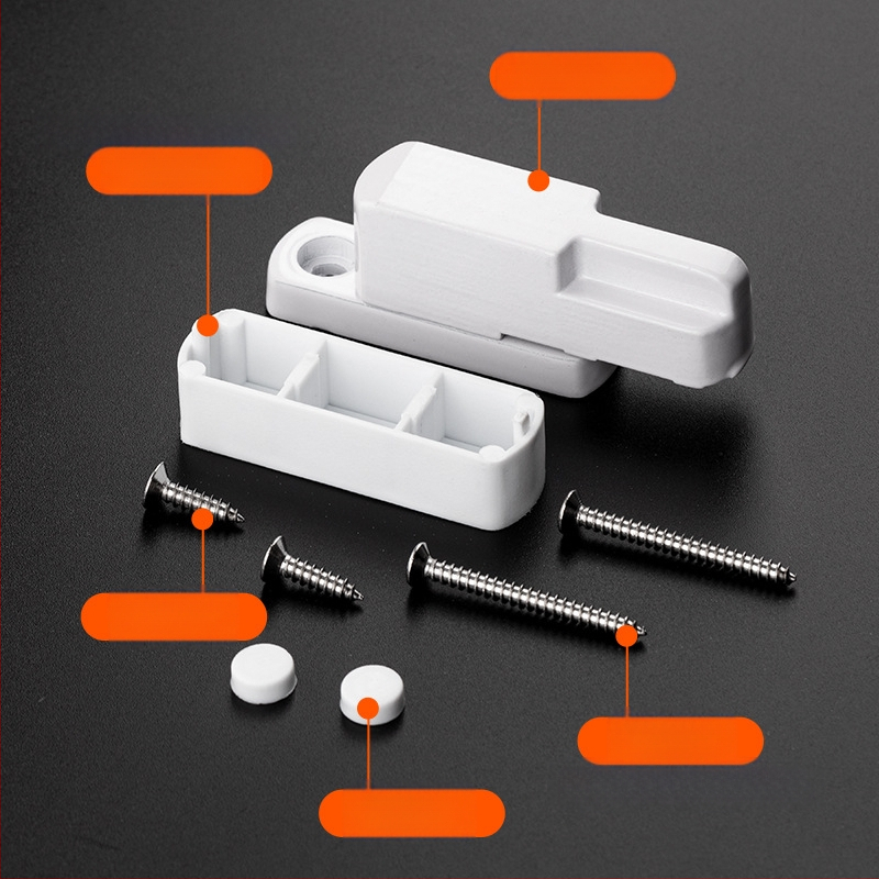Top Valley langų spyna – T formos, vidinis ir išorinis atidarymas, aliuminio lydinys, šviesos prabangos stilius