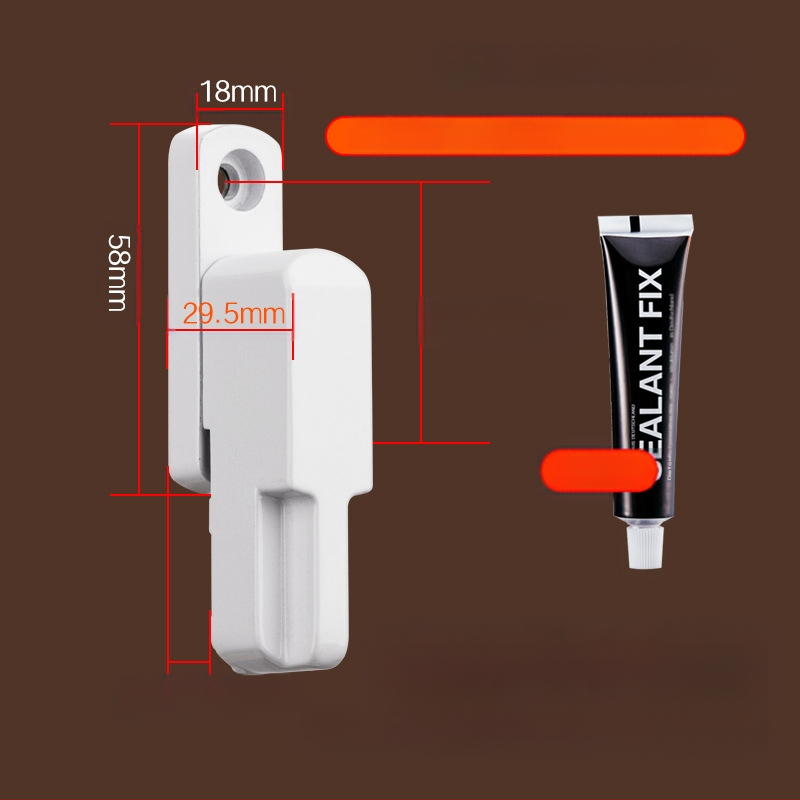 Top Valley langų spyna – T formos, vidinis ir išorinis atidarymas, aliuminio lydinys, šviesos prabangos stilius