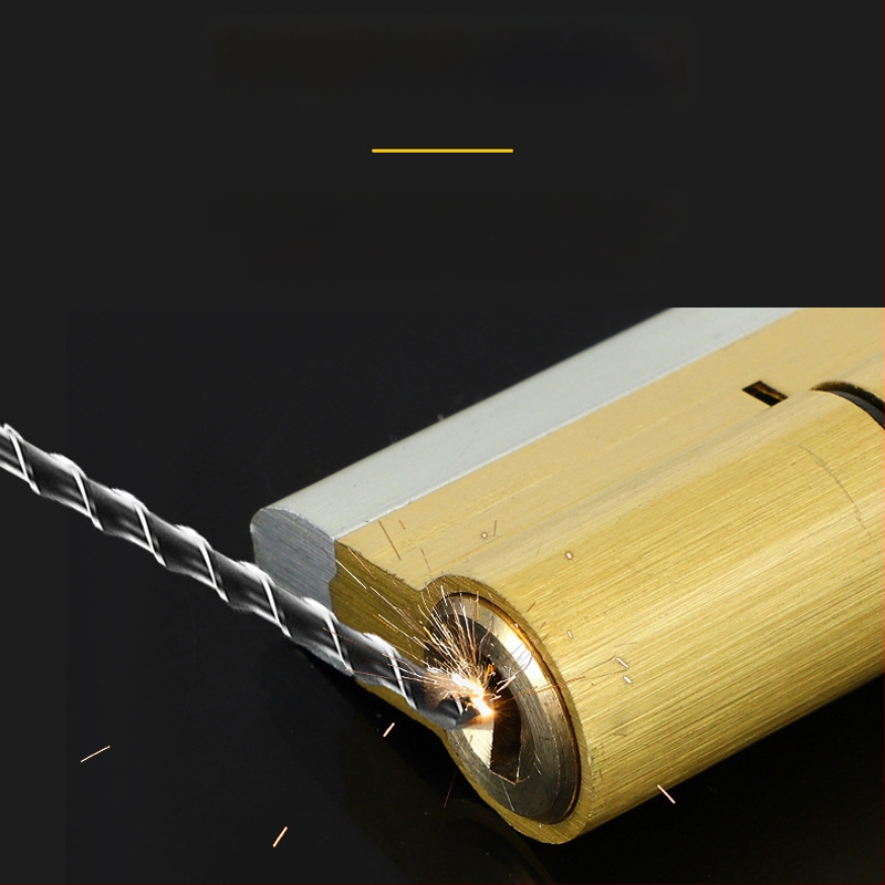 Κυλινδρικός μηχανισμός κλειδώματος για θύρες ασφαλείας με περίβλημα από χαλκό, πυρήνα από χαλκό και κλειδί από χαλκό