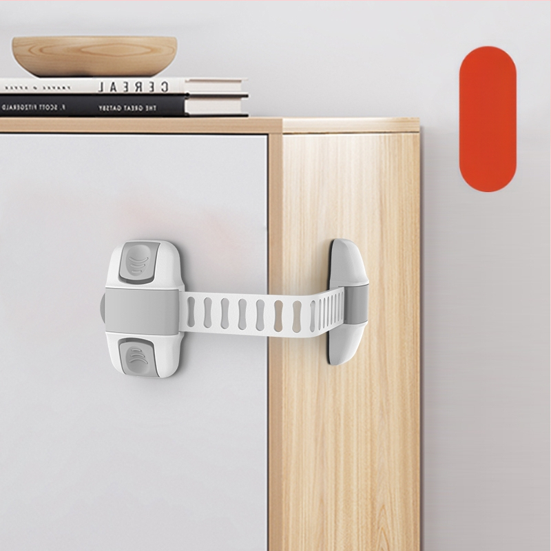 Безопасно заключване за врата на хладилник – клип за фиксация, 2‑частен комплект за плоски врати, обновен модел за вдлъбнати и изпъкнали врати