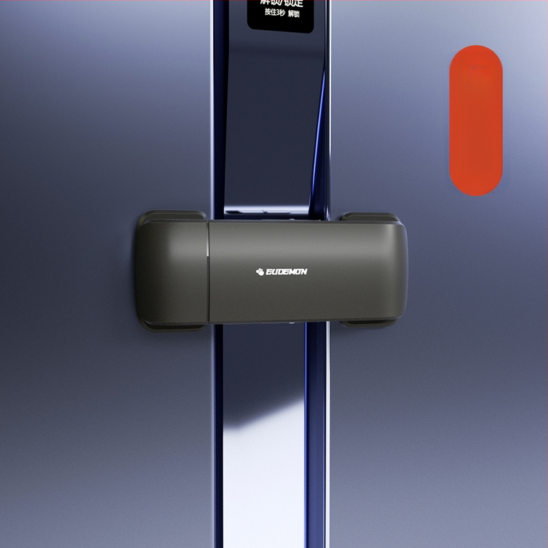 Безопасно заключване за врата на хладилник – клип за фиксация, 2‑частен комплект за плоски врати, обновен модел за вдлъбнати и изпъкнали врати