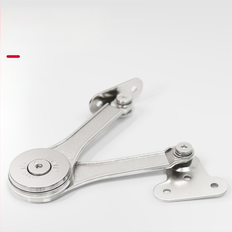 Szekrényajtó hidraulikus tartója – cinkötvözet, Hafford HAIFUDE, modell GZRYT, szekrényhez, ruhásszekrényhez és felső ajtóhoz, kettős nikkel bevonat