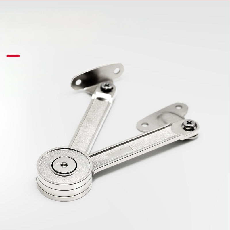 Szekrényajtó hidraulikus tartója – cinkötvözet, Hafford HAIFUDE, modell GZRYT, szekrényhez, ruhásszekrényhez és felső ajtóhoz, kettős nikkel bevonat