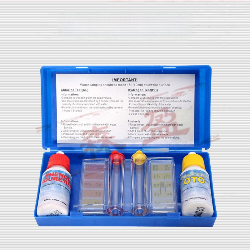 Baseino vandens kokybės bandymo rinkinys sunkiesiems metalams, pH ir OTO likusiam chlorui – Prekinis ženklas Senying, Model Flood-proof color strip cloth