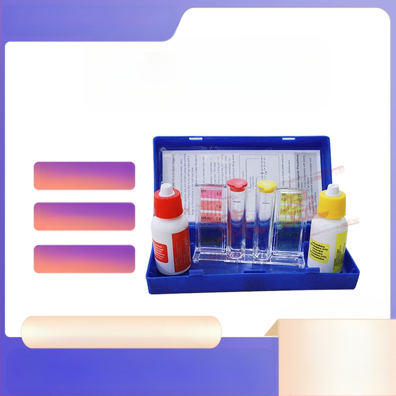 Baseino vandens kokybės bandymo rinkinys sunkiesiems metalams, pH ir OTO likusiam chlorui – Prekinis ženklas Senying, Model Flood-proof color strip cloth