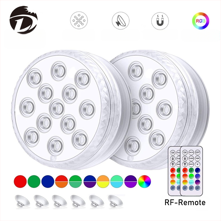 Įkraunama belaidė LED baseino šviesa, 13 LED, IP67, nuotolinio valdymo, amfibinis (4.5V įvestis)