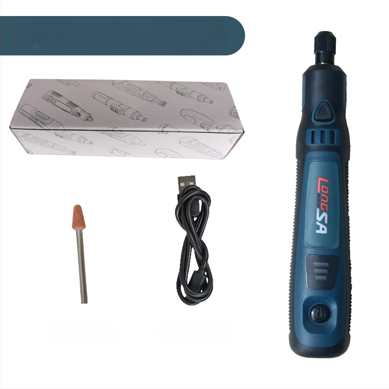 Преносим електрически шлайф за нефрит със зареждаща се литиева батерия, 3.7V, глава за шлайф, 0.6 м кабел, тегло 0.5 кг