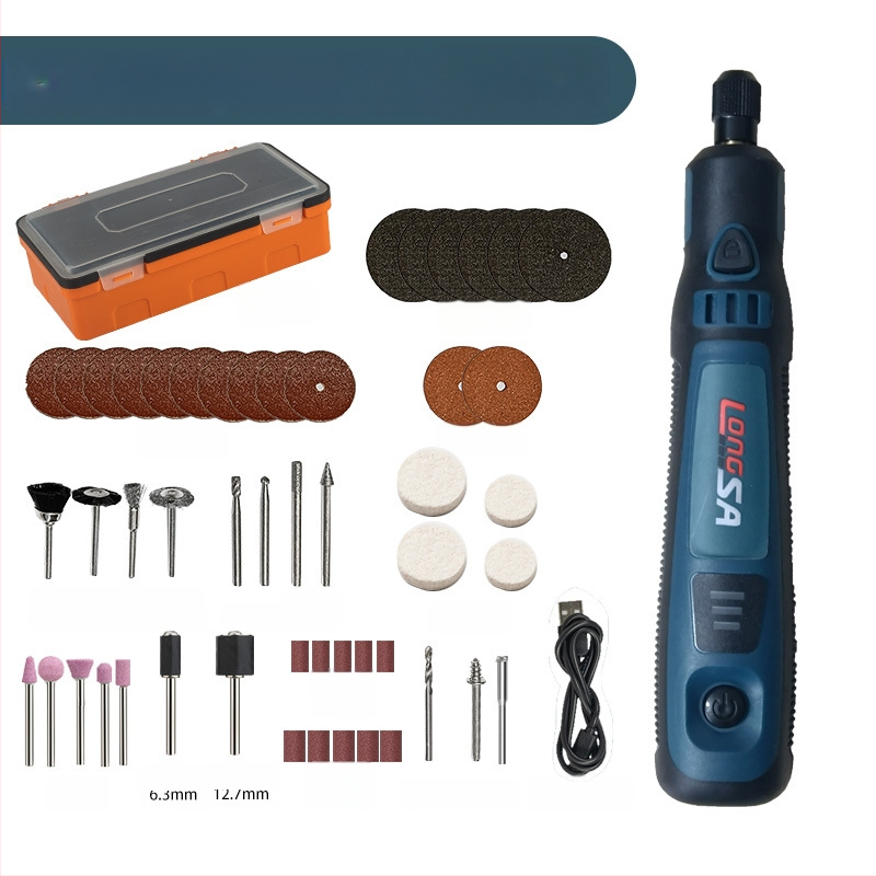 Преносим електрически шлайф за нефрит със зареждаща се литиева батерия, 3.7V, глава за шлайф, 0.6 м кабел, тегло 0.5 кг