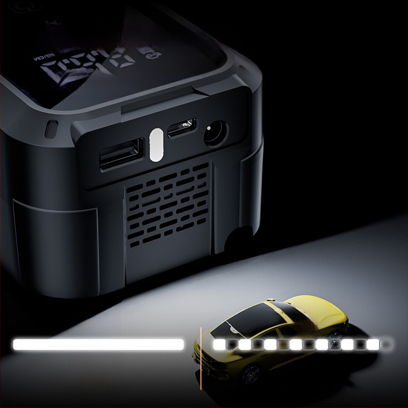 Bekontaktis belaidis siurblys padangoms automobiliams ir dviračiams - 11.1V, 25 L/min, <80W, skaitmeninis ekranas, dviguba maitinimo šaltinis