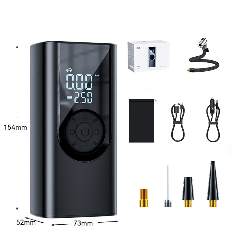 Shunwei bezvadu automobiļa gaisa sūknis ar digitālo displeju, 11.1V, 100W, 30 L/min