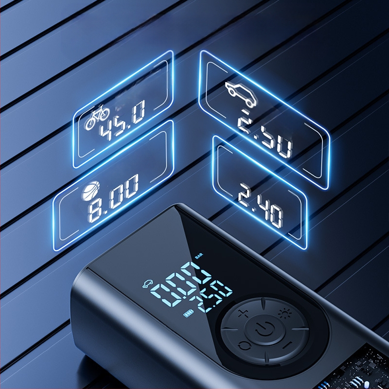 Shunwei belaidė automobilio oro siurblys su skaitmeniniu ekranu, 11.1V, 100W, 30 L/min