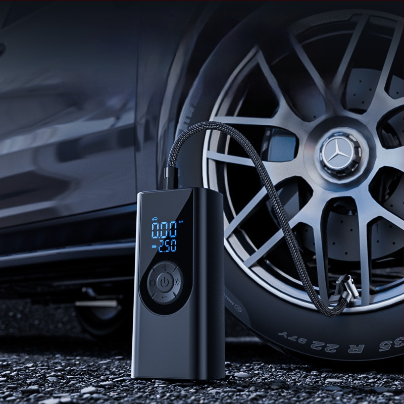 Shunwei belaidė automobilio oro siurblys su skaitmeniniu ekranu, 11.1V, 100W, 30 L/min