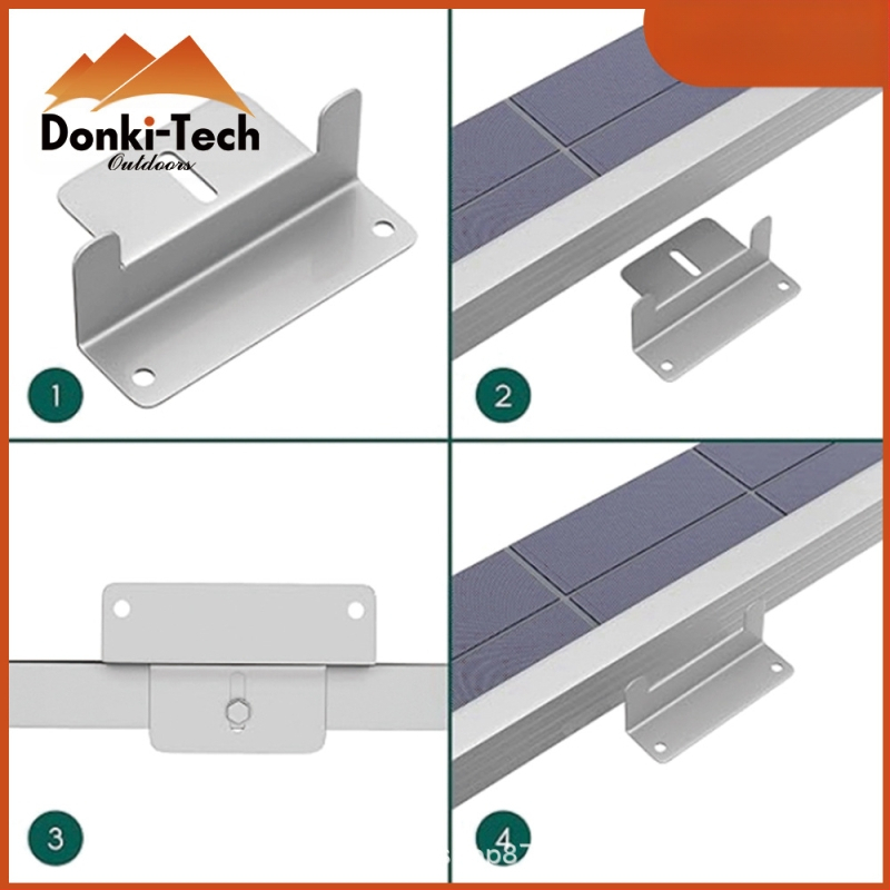 Z laikiklis saulės moduliui – aliuminio lydinys, fotovoltinis blokas, Donchi