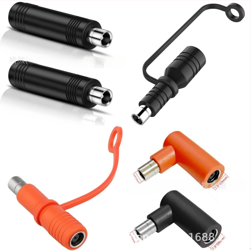 Bear DC-7909 Θηλυκό προς DC-8020 Αρσενικό Αντάπτορας, 90° Γωνιώδης Συνδετήρας, Χαλκού Αγωγοί, PVC Μονωτικό