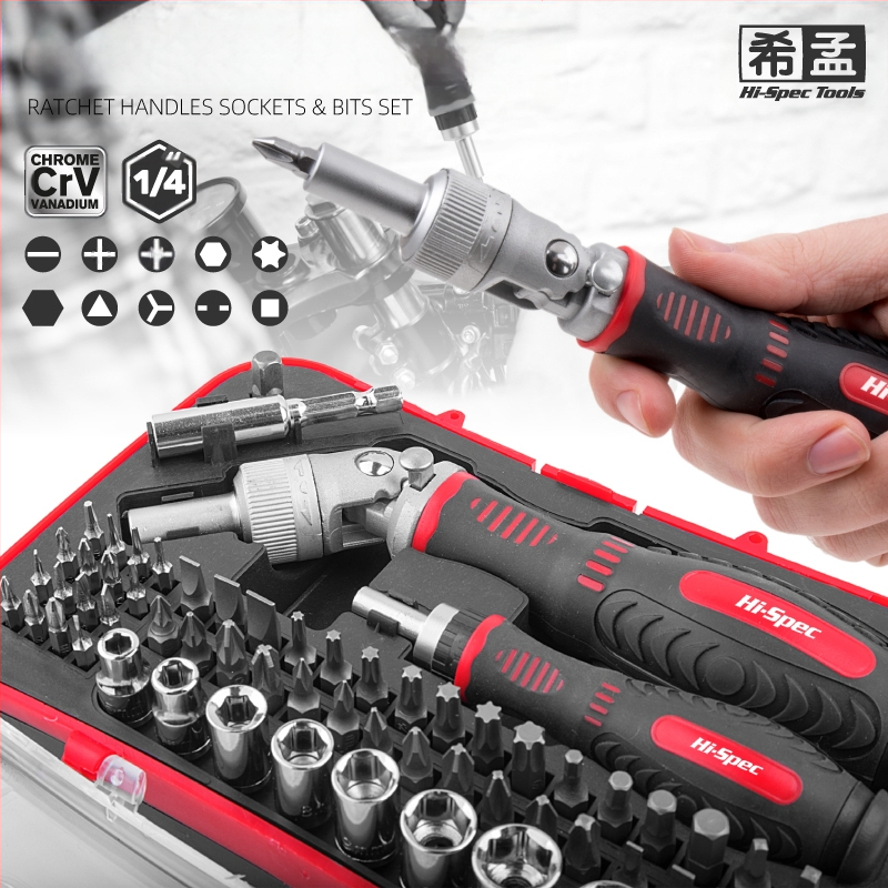 Veržtuvų rinkinys: daugiafunkcinis, su specialių formų Philips ir Torx bitais, laikiklis su sleeve, bitai iš anglinio plieno