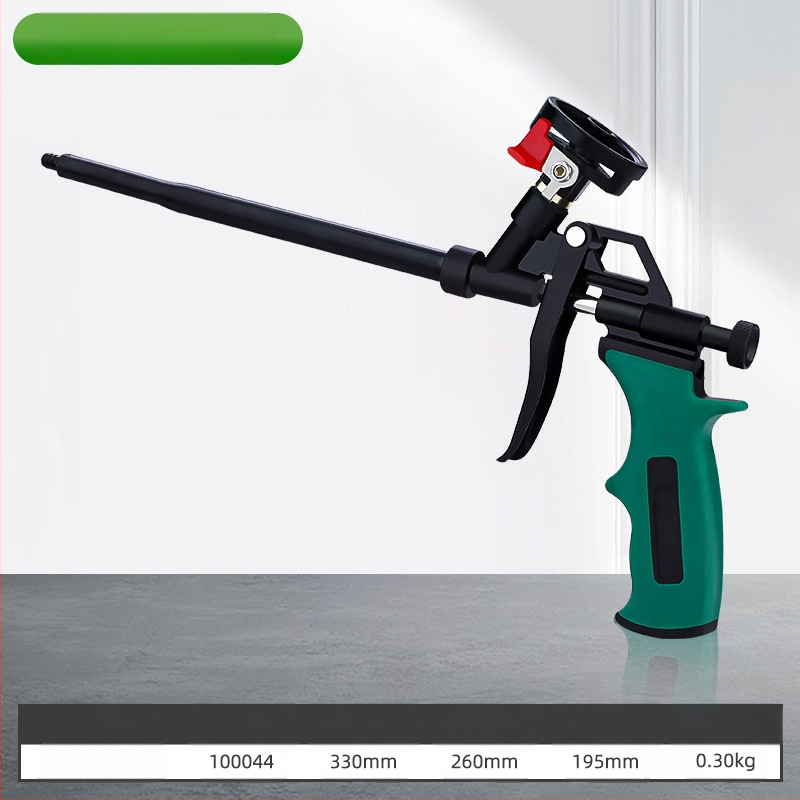 Пистолет за полиуретанова уплътнителна пяна, лесно почистващ се, корпус от сплав, за уплътняване при климатични системи, прозорци и врати