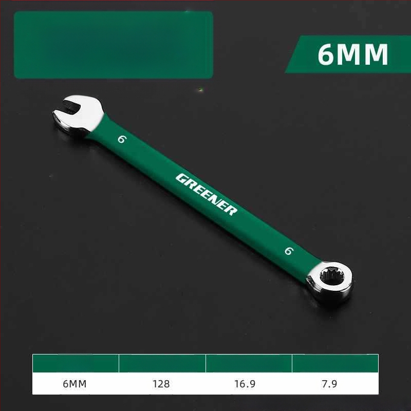 Комплект двуфункционални гаечни ключове с отворен край и шестограмен дизайн; изработени от хром-ванадий стомана.