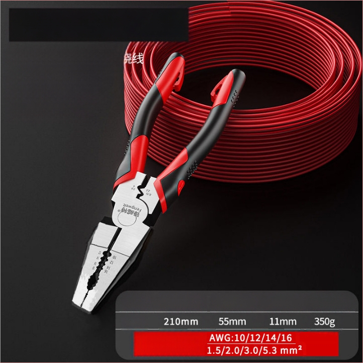 Električarski višenamjenski kliješt s ekscentričnim mehanizmom štednje napora, industrijske klase univerzalni kliješti za rezanje žice, kapacitet rezanja 4,6 mm