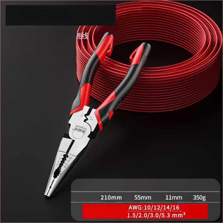 Električarski višenamjenski kliješt s ekscentričnim mehanizmom štednje napora, industrijske klase univerzalni kliješti za rezanje žice, kapacitet rezanja 4,6 mm