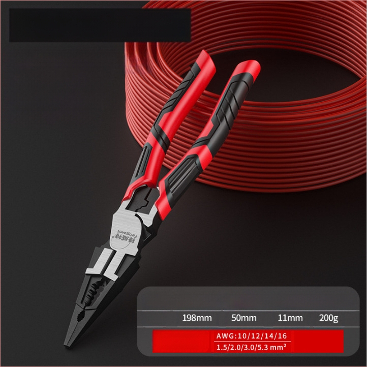 Električarski višenamjenski kliješt s ekscentričnim mehanizmom štednje napora, industrijske klase univerzalni kliješti za rezanje žice, kapacitet rezanja 4,6 mm