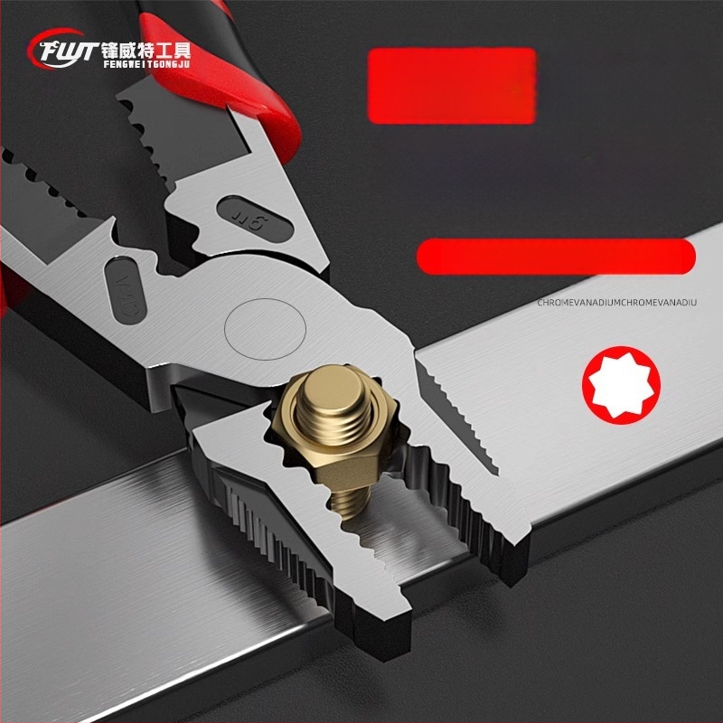 Električarski višenamjenski kliješt s ekscentričnim mehanizmom štednje napora, industrijske klase univerzalni kliješti za rezanje žice, kapacitet rezanja 4,6 mm