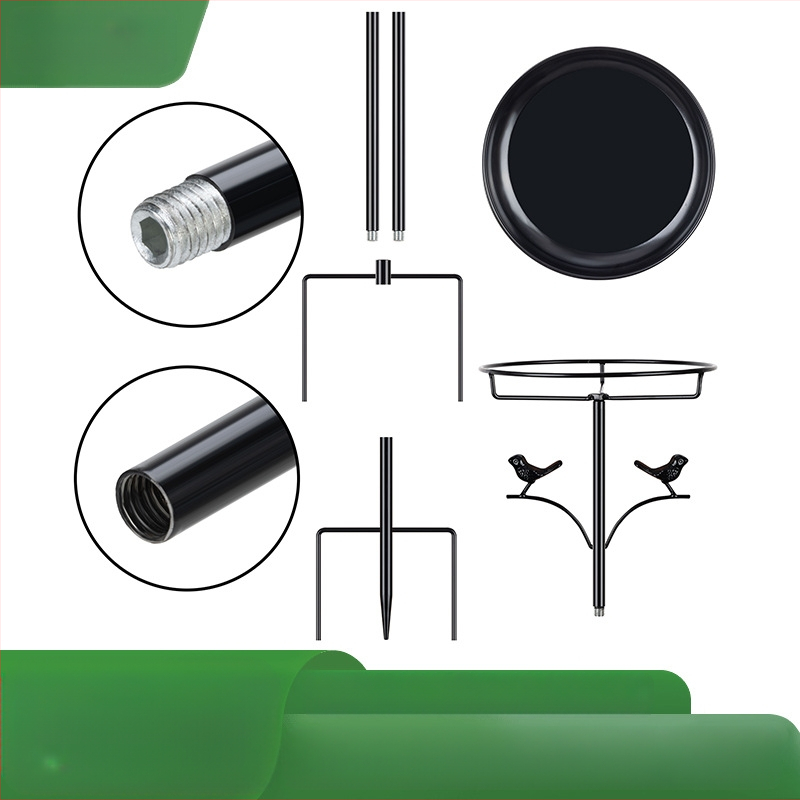 Ταΐστρα για πουλιά και μπανιέρα για πουλιά – Μοντέλο Δύο Μικρά Πουλιά, Μέταλλο, Κατασκευή Κατά Παραγγελία, σε εξωτερικούς χώρους