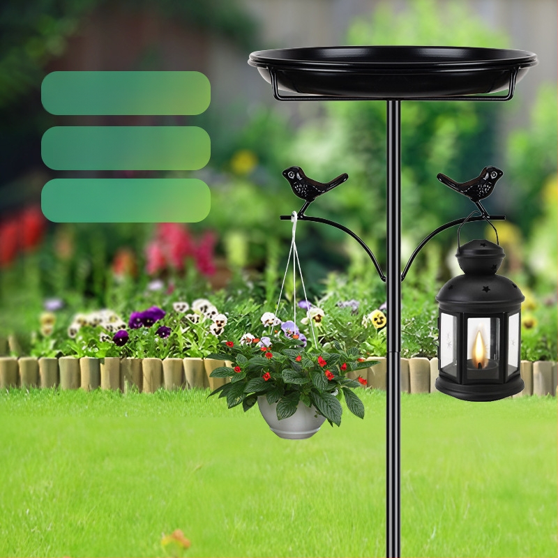 Ταΐστρα για πουλιά και μπανιέρα για πουλιά – Μοντέλο Δύο Μικρά Πουλιά, Μέταλλο, Κατασκευή Κατά Παραγγελία, σε εξωτερικούς χώρους