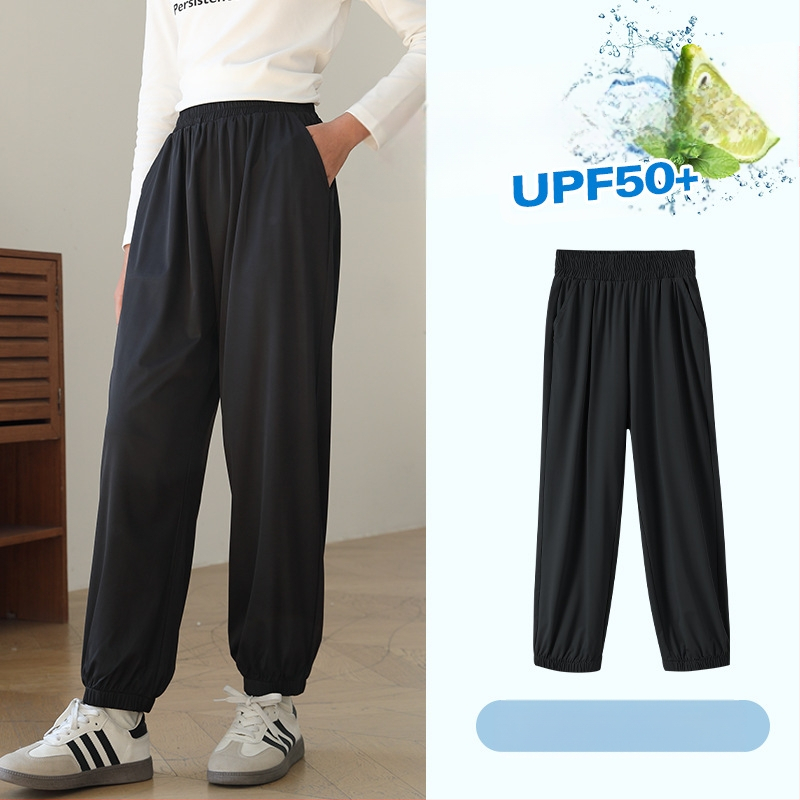 Παντελόνια για κορίτσια, casual, γρήγορο στέγνωμα, προστασία από τον ήλιο, πολυεστέρας 91,2%