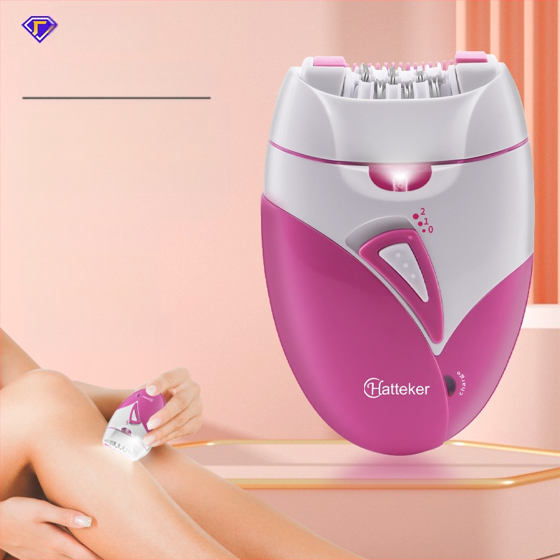 HATTEKER Električni epilator za tijelo — USB punjenje, mokro i suho, za cijelo tijelo, Oštrica od nehrđajućeg čelika, Model SK-505