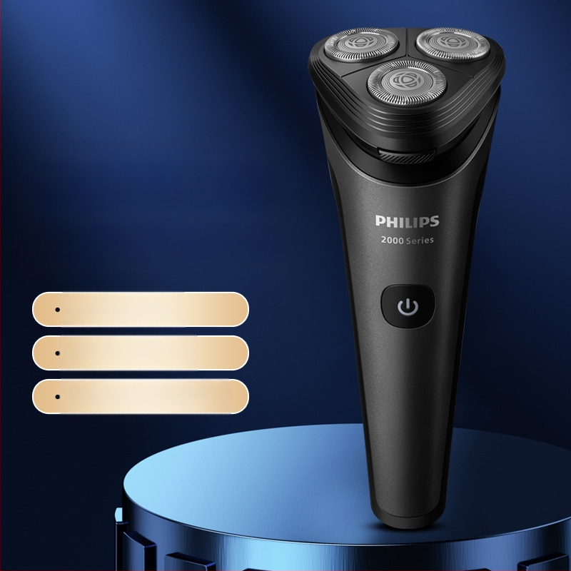 Philips ανδρικό ηλεκτρικό ξυριστικό για υγρή και ξηρή χρήση, περιστροφική κεφαλή με 3 λεπίδες, πλωτή κεφαλή, ενσωματωμένη επαναφορτιζόμενη μπαταρία, πλήρως πλενόμενο σώμα, Σειρά 2 S2509